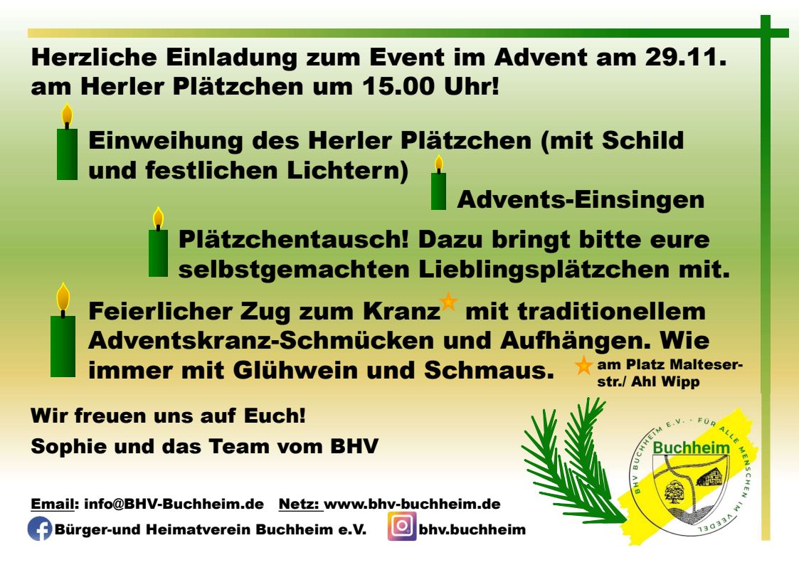 Einladung zum besonderen Adventsfest